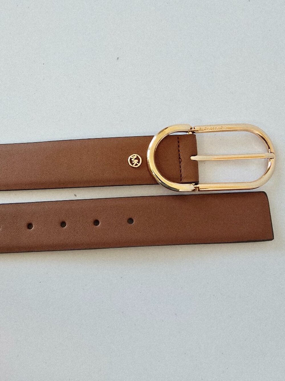 Michael Kors Belt Reversible Leather Women M Brown/Tan GoldNWT